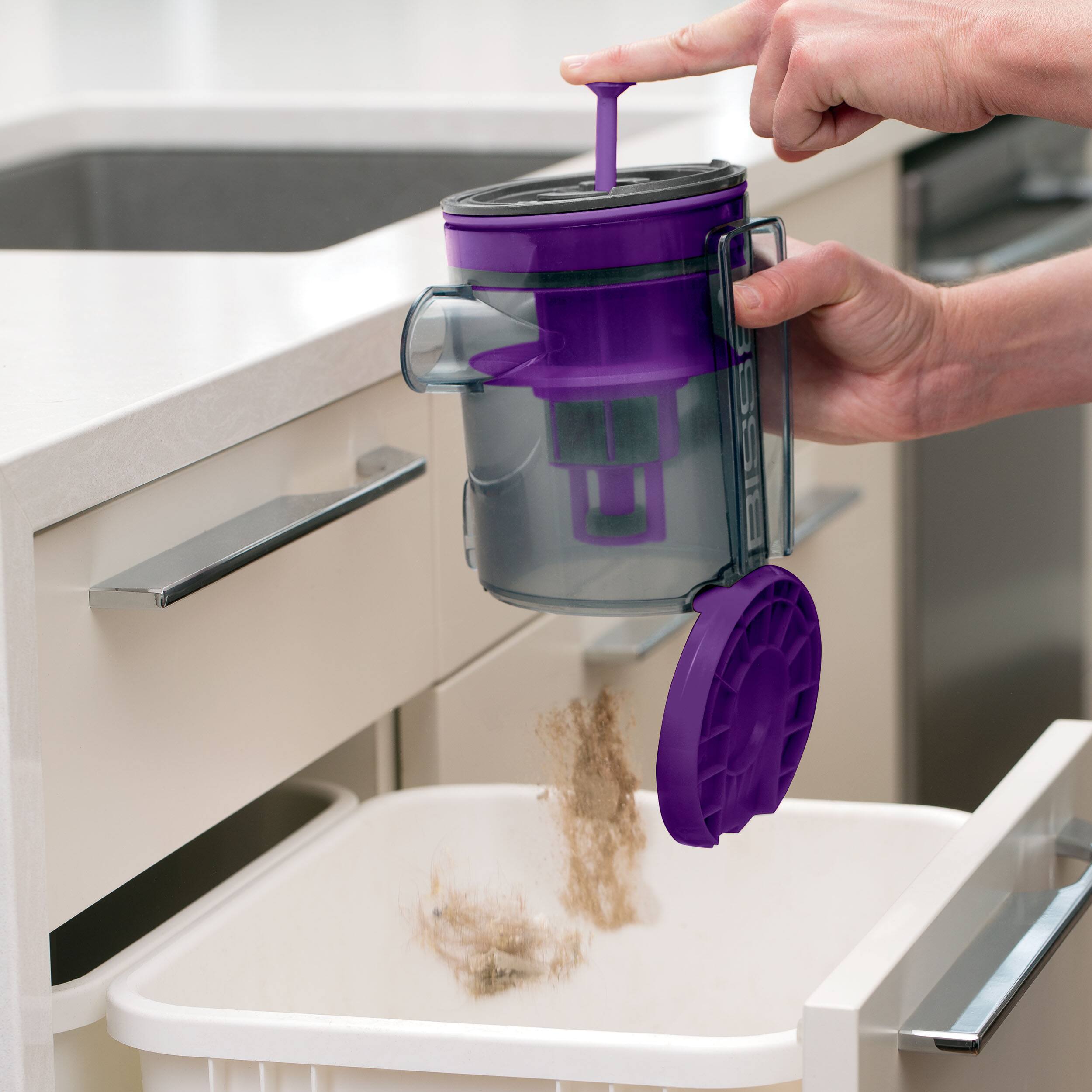 Alt View 14. BISSELL - Symphony Pet All-in-One Vacuum and Steam Mop - Grey and Purple.