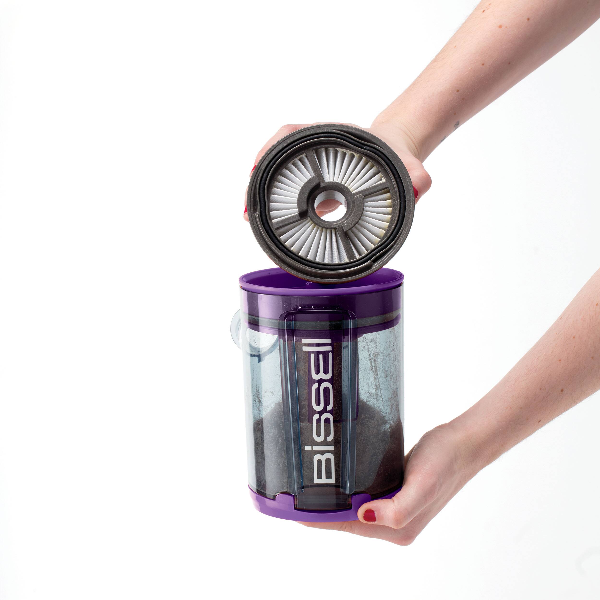 Alt View 15. BISSELL - Symphony Pet All-in-One Vacuum and Steam Mop - Grey and Purple.