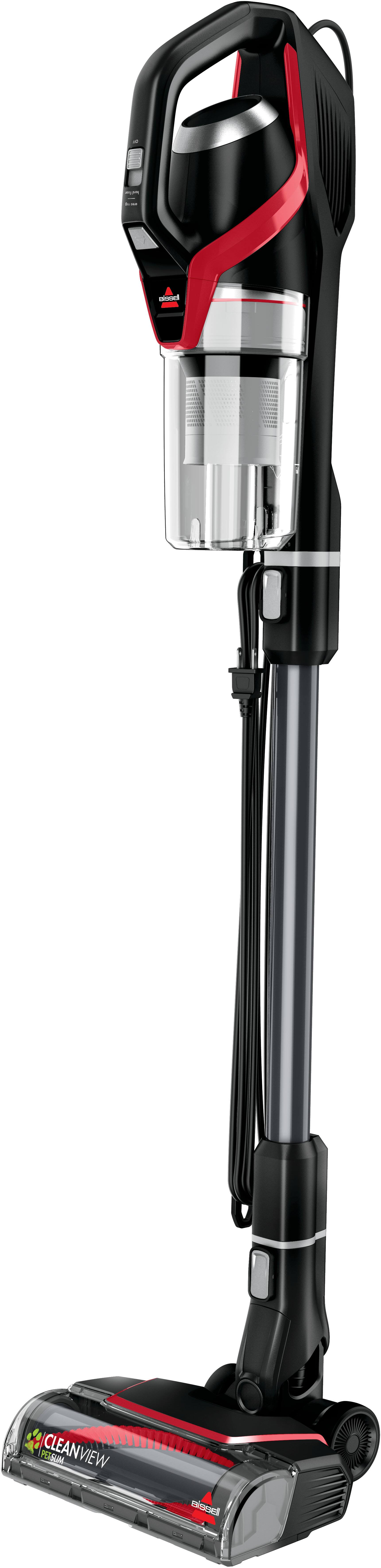 Angle. BISSELL - CleanView Pet Slim Corded Vacuum - Mambo Red.