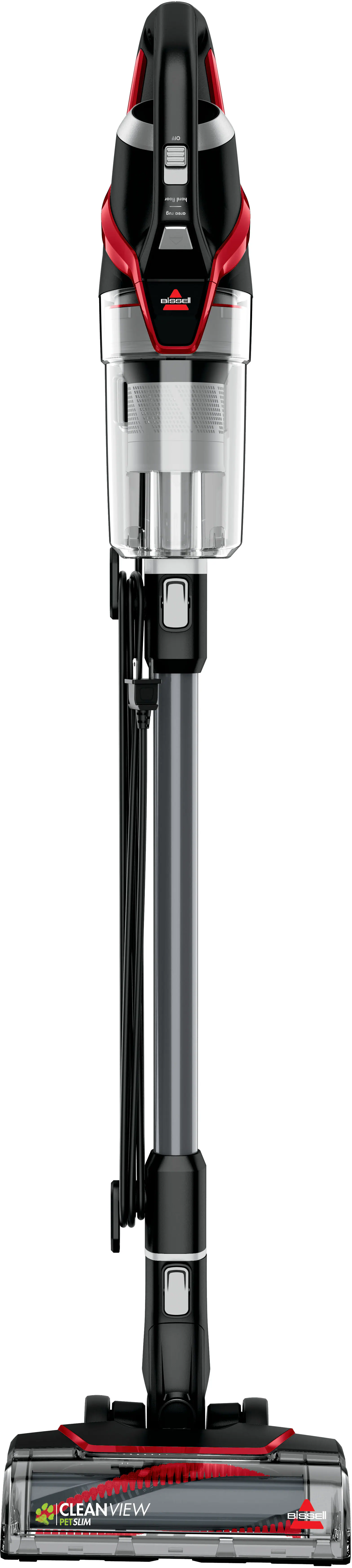 Front. BISSELL - CleanView Pet Slim Corded Vacuum - Mambo Red.