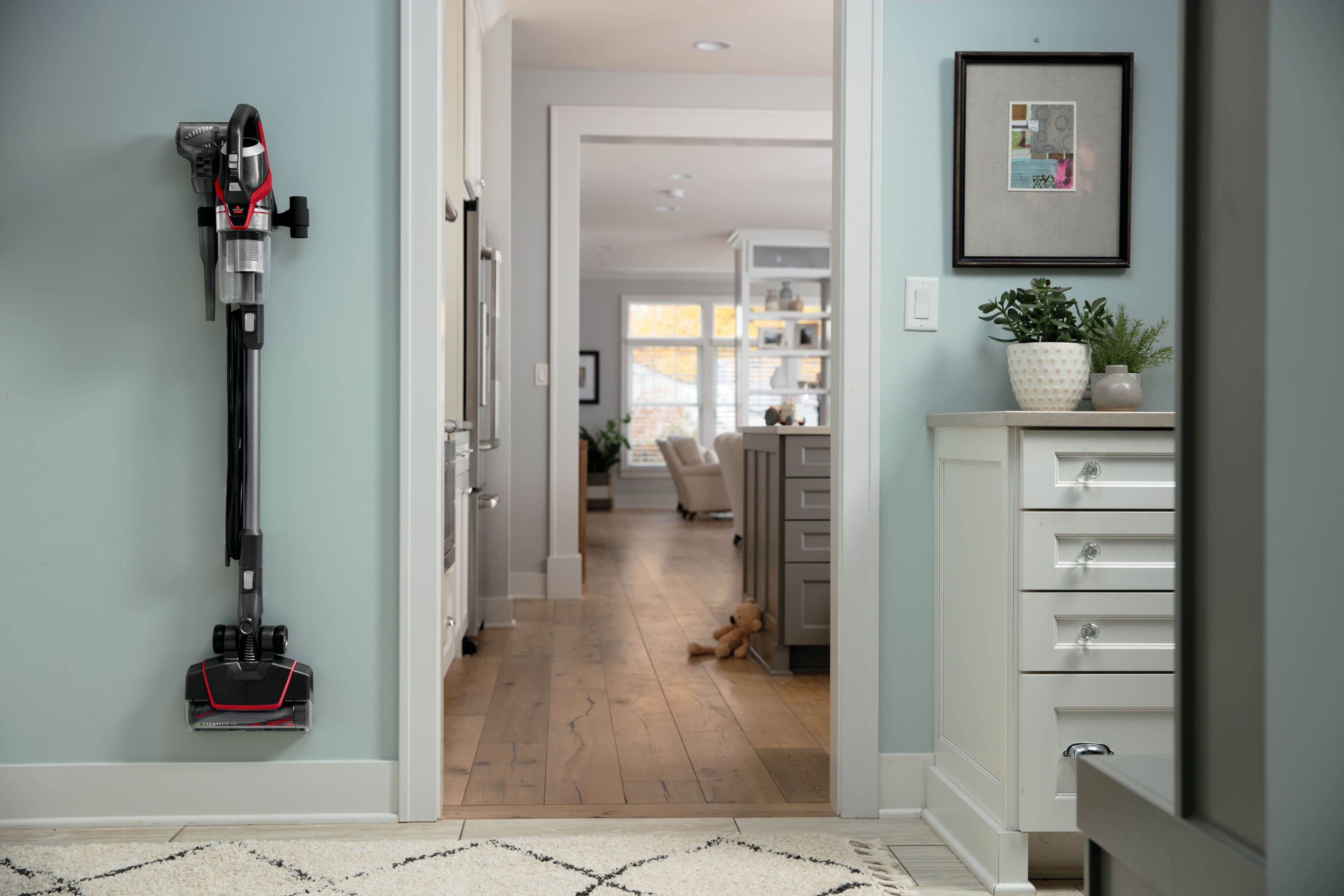 Alt View 1. BISSELL - CleanView Pet Slim Corded Vacuum - Mambo Red.