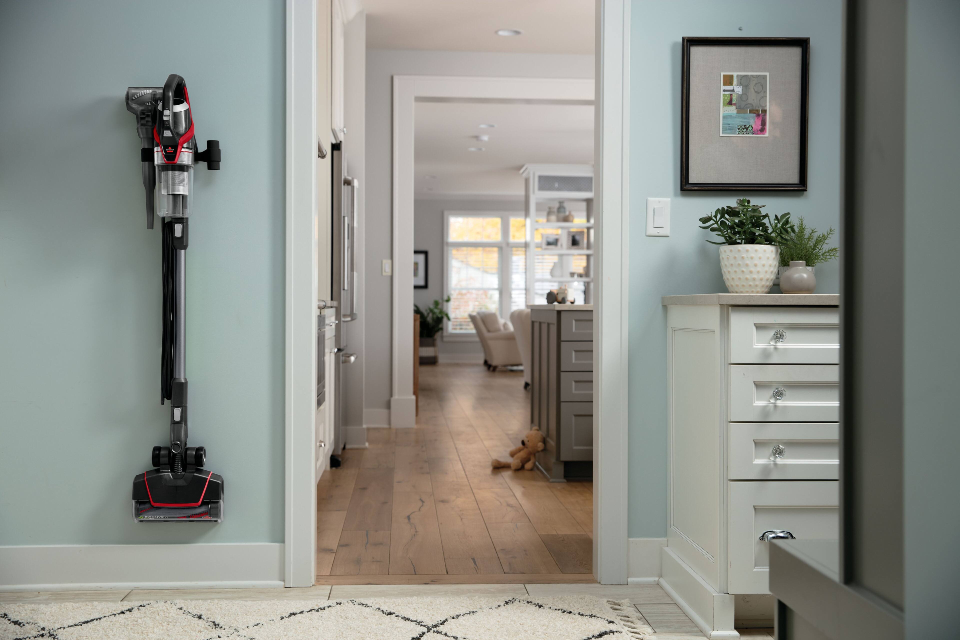 Alt View 1. BISSELL - CleanView Pet Slim Corded Vacuum - Mambo Red.