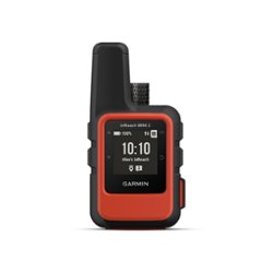 Garmin - inReach Mini 2 Compact Satellite Communicator 1.3" GPS with Built-In Bluetooth - Flame Red - Front_Zoom