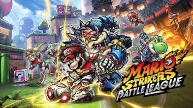 Mario Strikers: Battle League - Nintendo Switch (OLED Model), Nintendo Switch, Nintendo Switch Lite [Digital] - Front_Zoom
