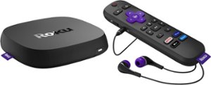 Roku Ultra 2022 4K/HDR/Dolby Vision Streaming Device and Roku Voice Remote Pro with Rechargeable Battery - Black - Front_Zoom