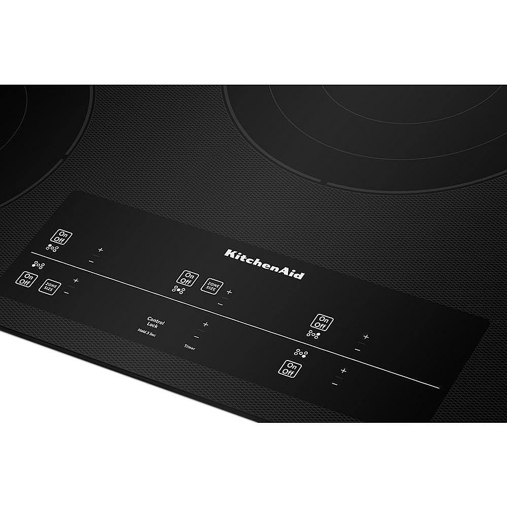 Alt View 12. KitchenAid - 30' Built-In Cooktop with 5 Burners and 10''/6'' Even-Heat Ultra Power Element with Simmer Setting - Black.