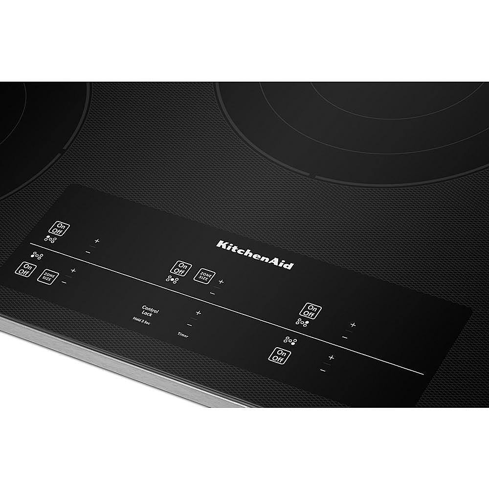 Alt View 11. KitchenAid - 30' Built-In Cooktop with 5 Burners and 10''/6'' Even-Heat Ultra Power Element with Simmer Setting - Black.