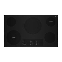 KitchenAid - 36" Built-In Electric Cooktop with 5 Burners and 10''/6'' Even-Heat Ultra Power Element with Simmer Setting - Black - Front_Zoom