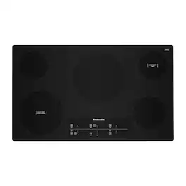 KitchenAid - 36" Built-In Electric Cooktop with 5 Burners and 10''/6'' Even-Heat Ultra Power Element with Simmer Setting - Black