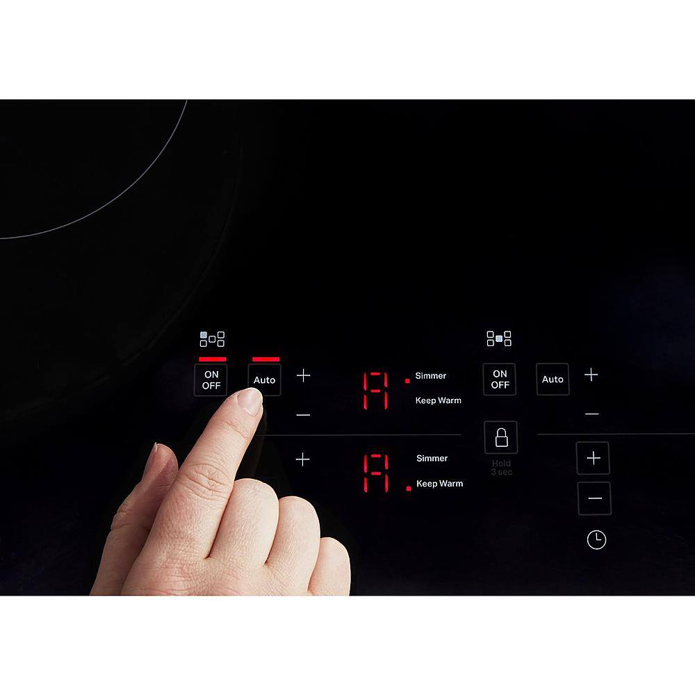 Alt View 21. KitchenAid - 30' Built-In Electric Induction Cooktop with 5 Elements - Black.