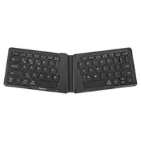 Targus - Ergonomic Foldable Bluetooth Antimicrobial Keyboard - Black - Front_Zoom