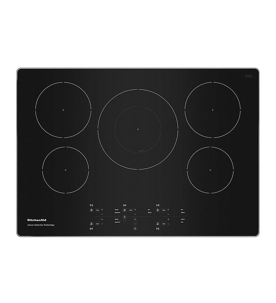 KitchenAid - 30" Built-In Electric Induction Cooktop with 5 Elements - Stainless Steel
