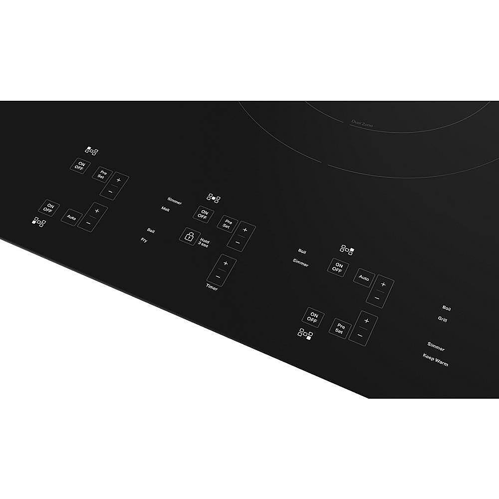 Alt View 12. KitchenAid - 36" Built-In Electric Induction Cooktop with 5 Elements - Black.
