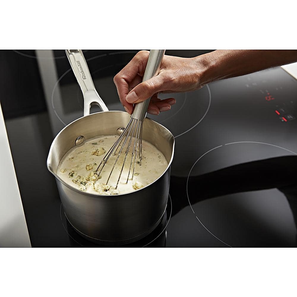 Alt View 14. KitchenAid - 36" Built-In Electric Induction Cooktop with 5 Elements - Black.