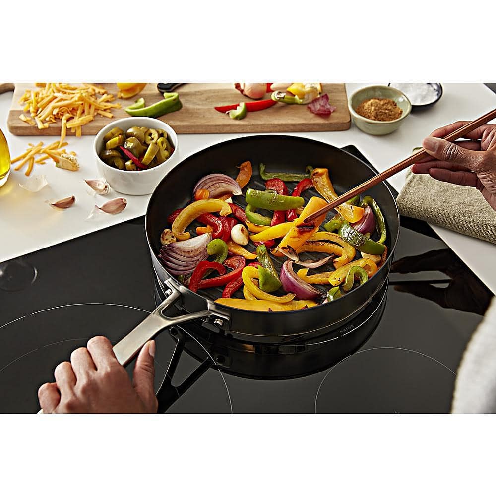 Alt View 15. KitchenAid - 36" Built-In Electric Induction Cooktop with 5 Elements - Black.