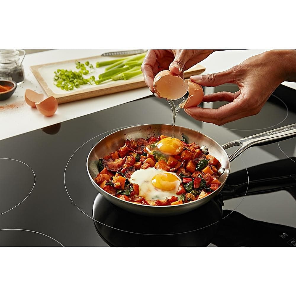 Alt View 17. KitchenAid - 36" Built-In Electric Induction Cooktop with 5 Elements - Black.