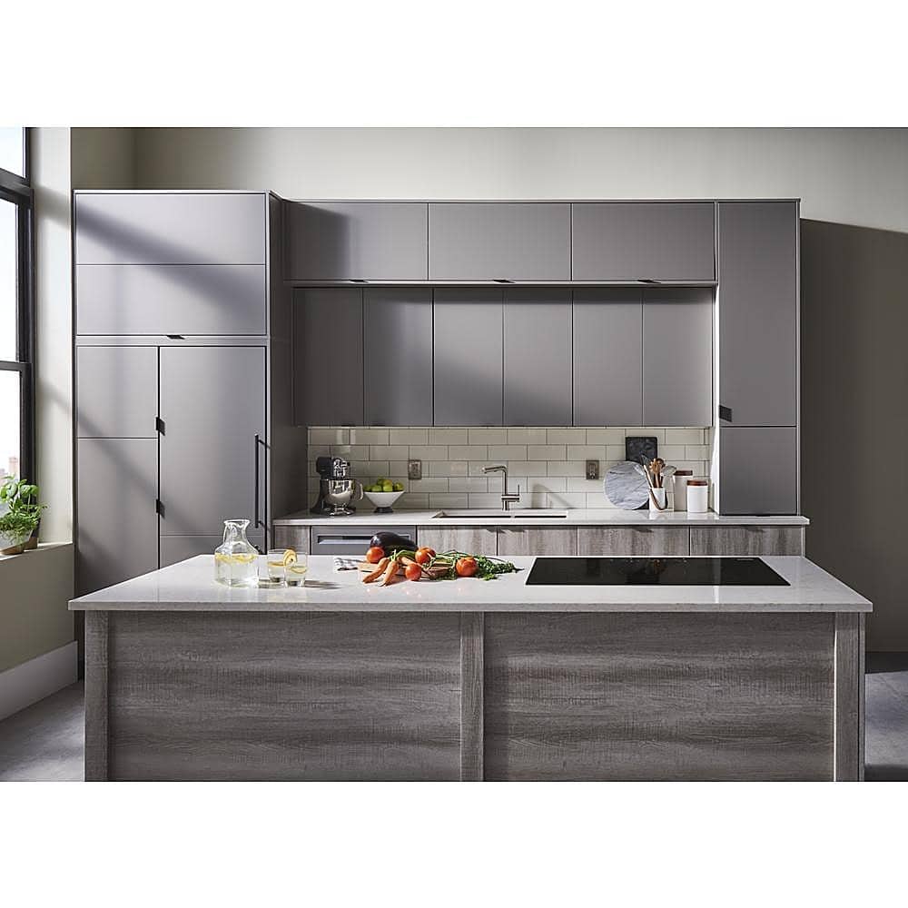 Alt View 19. KitchenAid - 36" Built-In Electric Induction Cooktop with 5 Elements - Black.