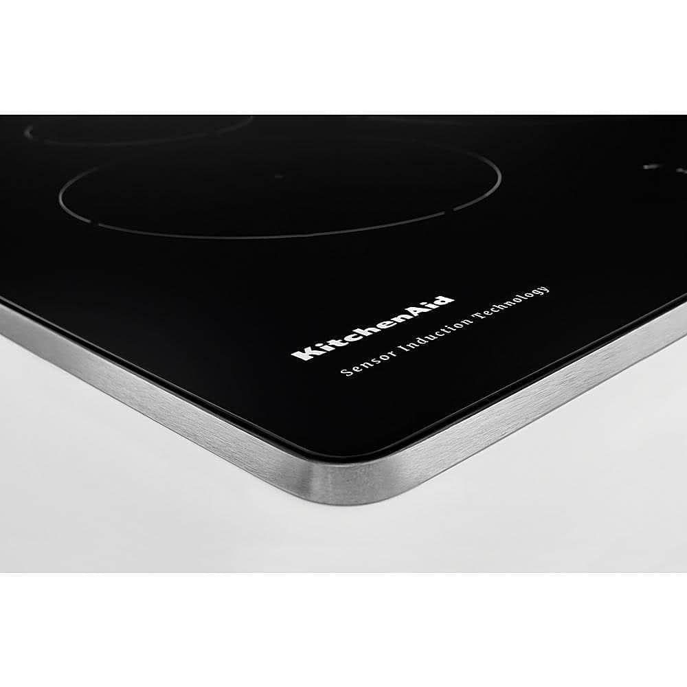 Alt View 12. KitchenAid - 36" Built-In Electric Induction Cooktop with 5 Elements - Stainless steel.