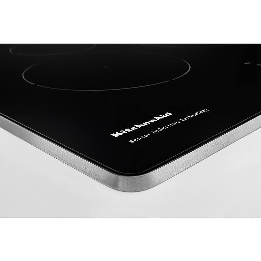 Alt View 12. KitchenAid - 36" Built-In Electric Induction Cooktop with 5 Elements - Stainless steel.