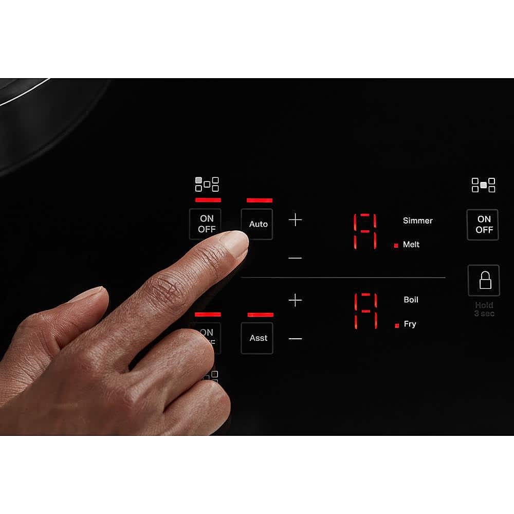Alt View 14. KitchenAid - 36" Built-In Electric Induction Cooktop with 5 Elements - Stainless steel.