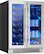 Alt View 15. Zephyr - Brisas 24 in. 21-Bottle and 64-Can Built-In or Freestanding Dual Zone Wine and Beverage Cooler - Stainless Steel + Glass.