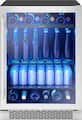 Zephyr - Brisas 24 in. 8-Bottle and 112-Can Single Zone Beverage Cooler - Stainless Steel