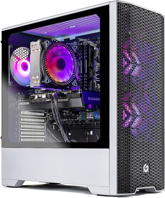Skytech Gaming - Blaze 3.0 Gaming Desktop PC – Intel Core i5-10400F – 16G Memory – AMD Radeon RX6600XT – 500G SSD - White