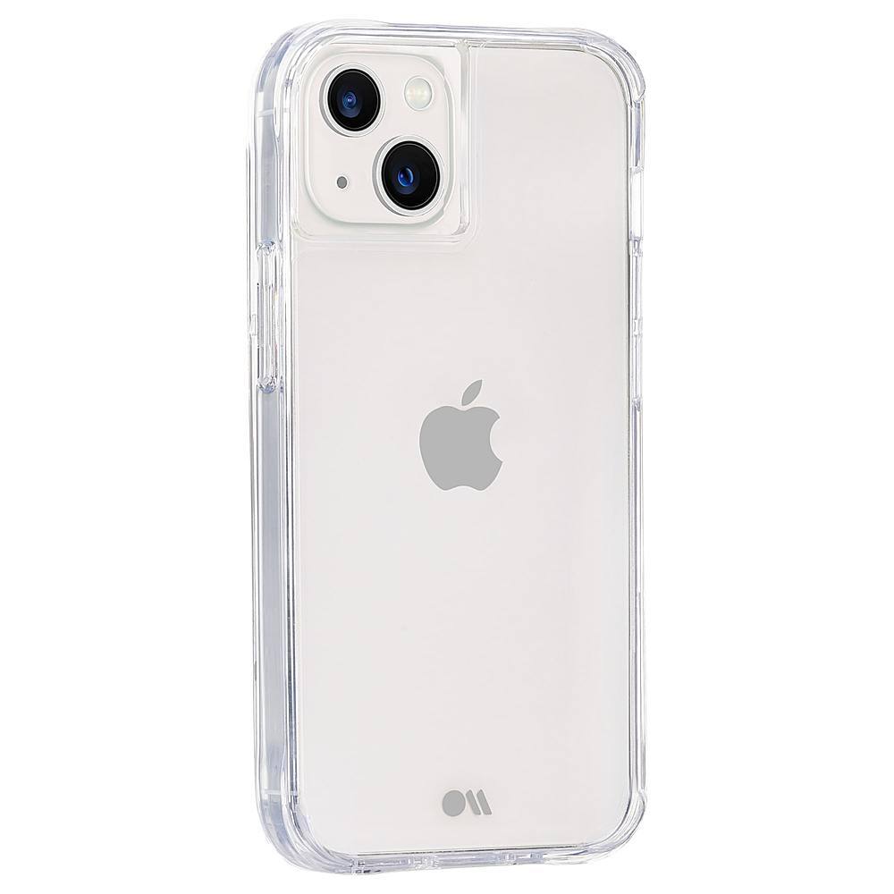 Angle View: Case-Mate - Tough Clear Hardshell Case for iPhone 13 - Clear