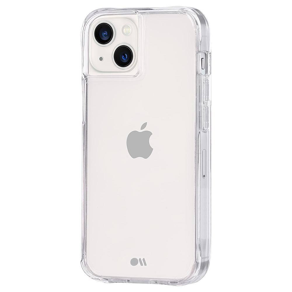 Left View: Case-Mate - Tough Clear Hardshell Case for iPhone 13 - Clear