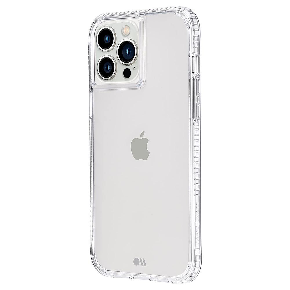 Left View: Case-Mate - Tough Clear Plus Hardshell Case w/ Antimicrobial for iPhone 13 Pro Max - Clear