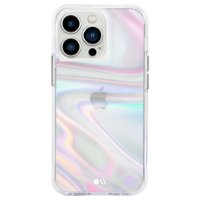 Case-Mate - Soap Bubble Hardshell Case  w/ Antimicrobial for iPhone 13 Pro - Iridescent - Front_Zoom
