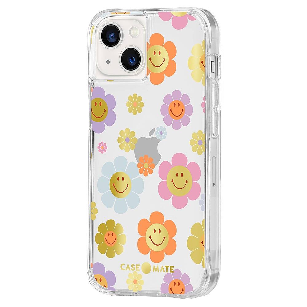 Left View: Case-Mate - Print Hardshell Case for iPhone 13 - Retro Flowers