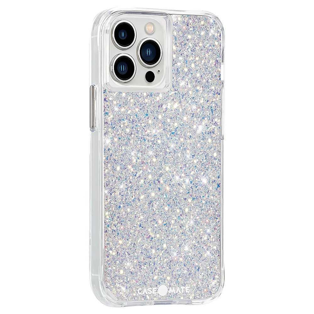 Angle View: Case-Mate - Twinkle Hardshell Case w/ Antimicrobial for iPhone 13 Pro Max - Stardust