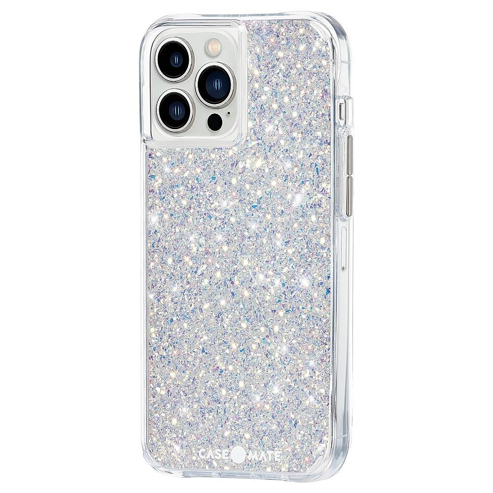 Left View: Case-Mate - Twinkle Hardshell Case w/ Antimicrobial for iPhone 13 Pro Max - Stardust