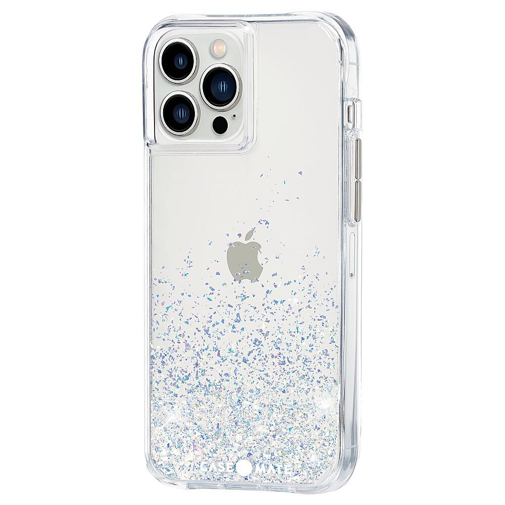 Left View: Case-Mate - Twinkle Ombre Hardshell Case w/ Antimicrobial for iPhone 13 Pro Max - Stardust