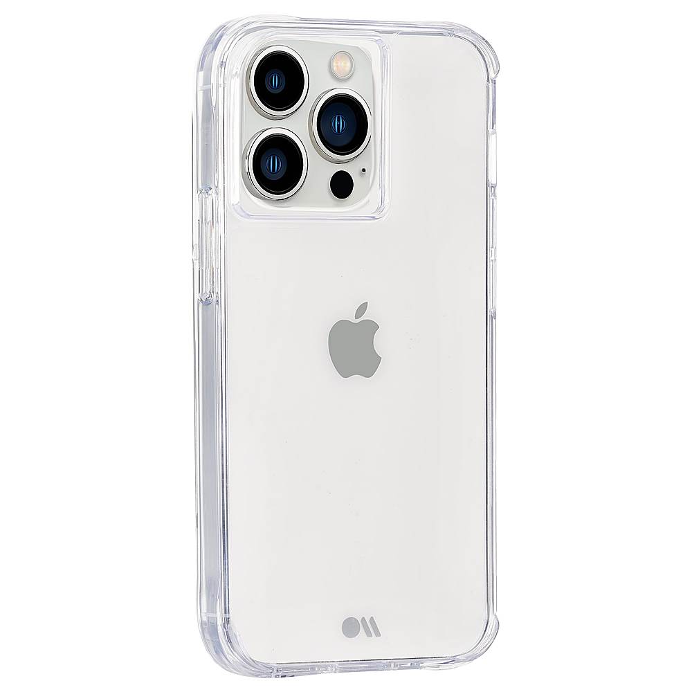 Angle View: Case-Mate - Tough Clear Hardshell Case for iPhone 13 Pro - Clear