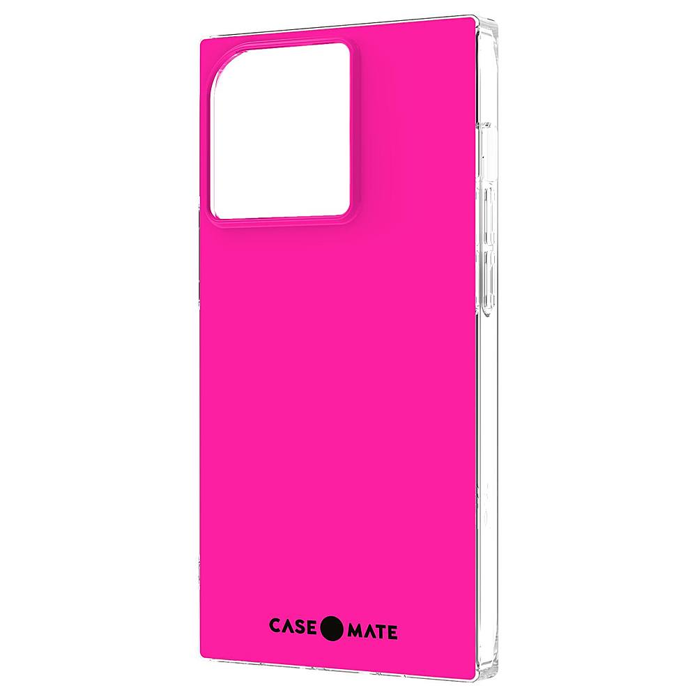Left View: Case-Mate - Blox Softshell Case for iPhone 13 Pro - Pink