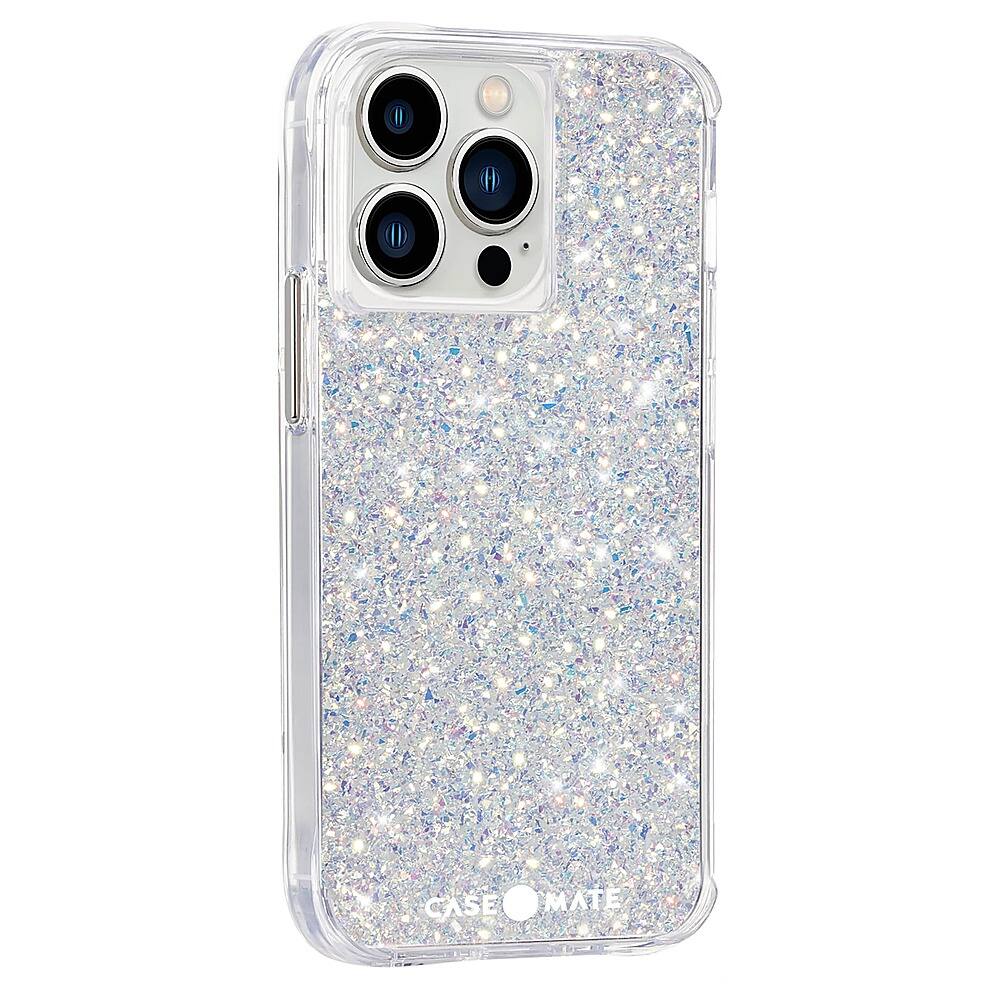 Angle. Case-Mate - Twinkle Hardshell Case w/ Antimicrobial for iPhone 13 Pro - Stardust.