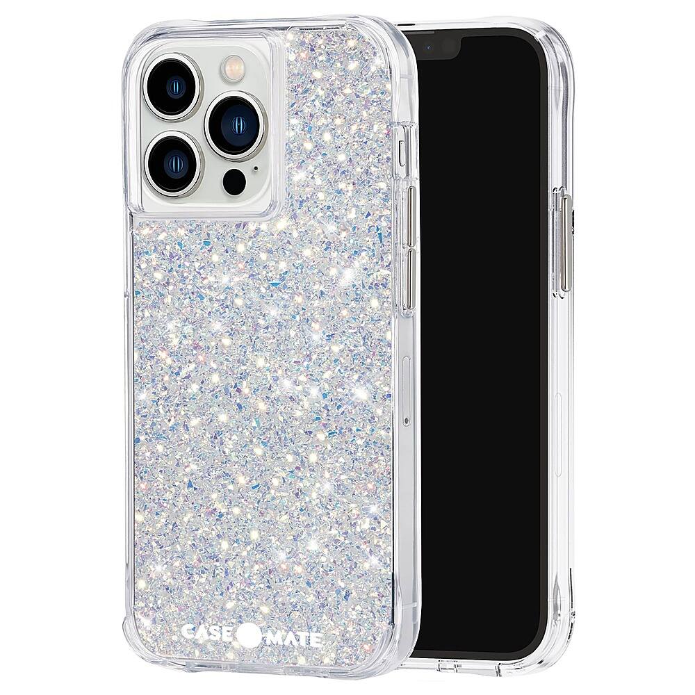 Alt View 1. Case-Mate - Twinkle Hardshell Case w/ Antimicrobial for iPhone 13 Pro - Stardust.