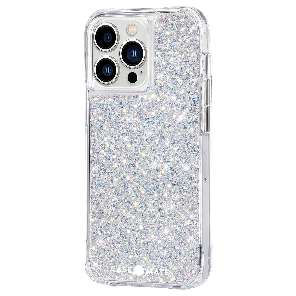 Left. Case-Mate - Twinkle Hardshell Case w/ Antimicrobial for iPhone 13 Pro - Stardust.
