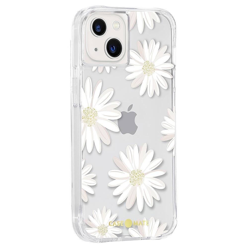 Angle View: Case-Mate - Print Hardshell Case for iPhone 13 - Glitter Daisies