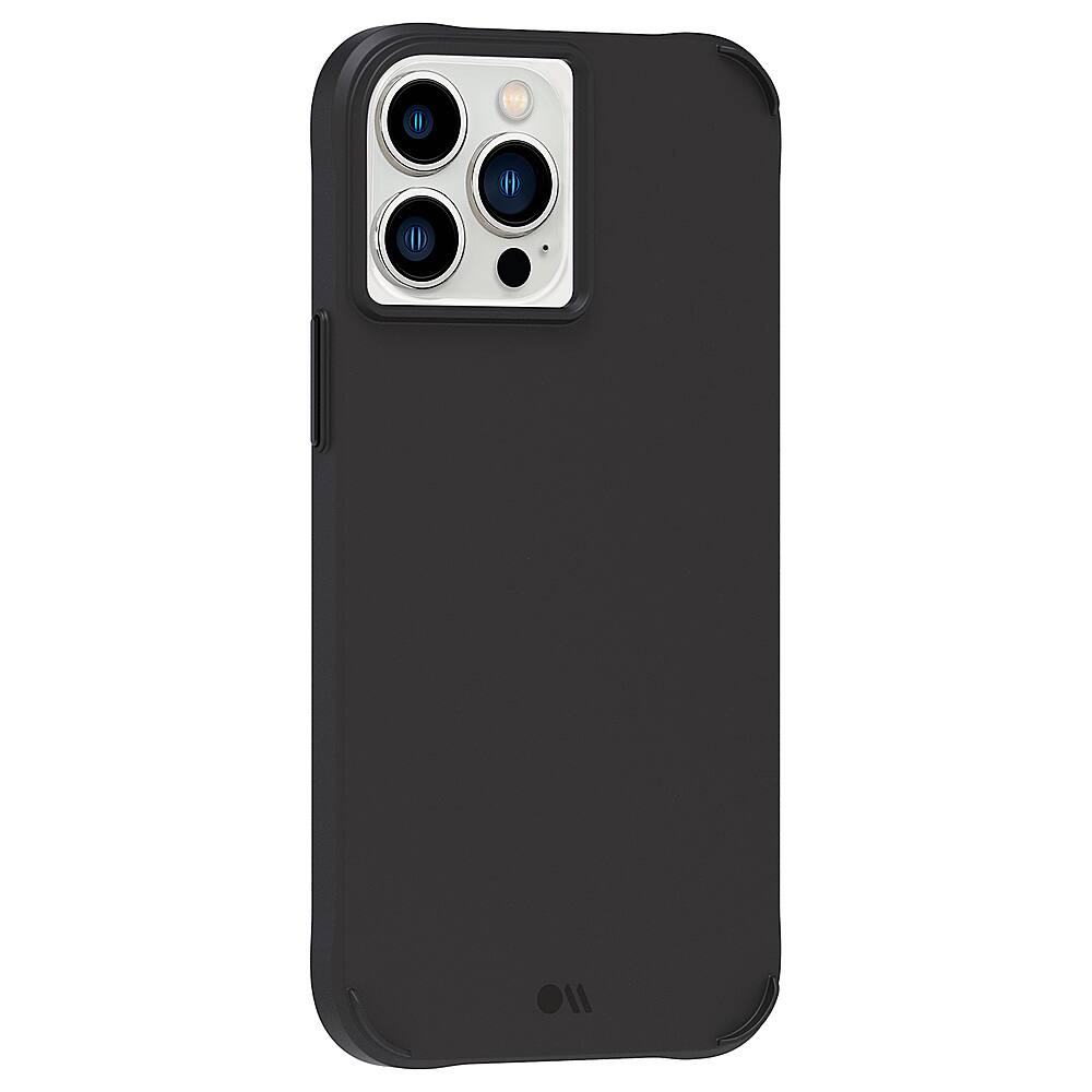 Angle View: Case-Mate - Tough Black Hardshell Case for iPhone 13 Pro - Black