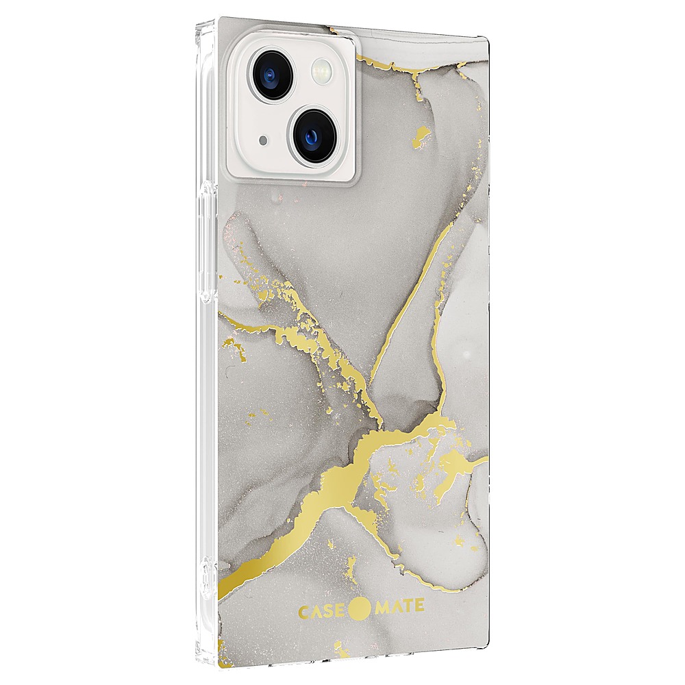 Angle View: Case-Mate - Blox Softshell Case for iPhone 13 - Fog Marble