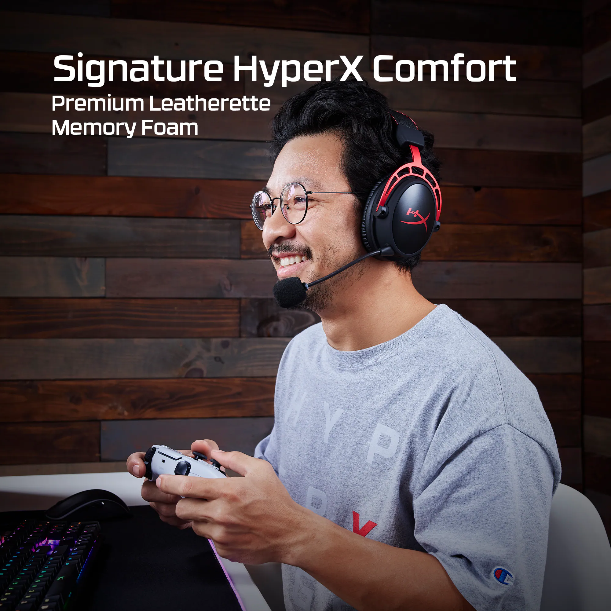 Signature HyperX Comfort Premium Leatherette Memory Foam