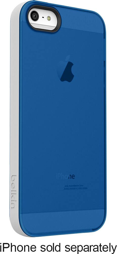 Best Buy: Belkin Grip Candy Sheer Case for Apple® iPhone® 5 and 5s Blue ...