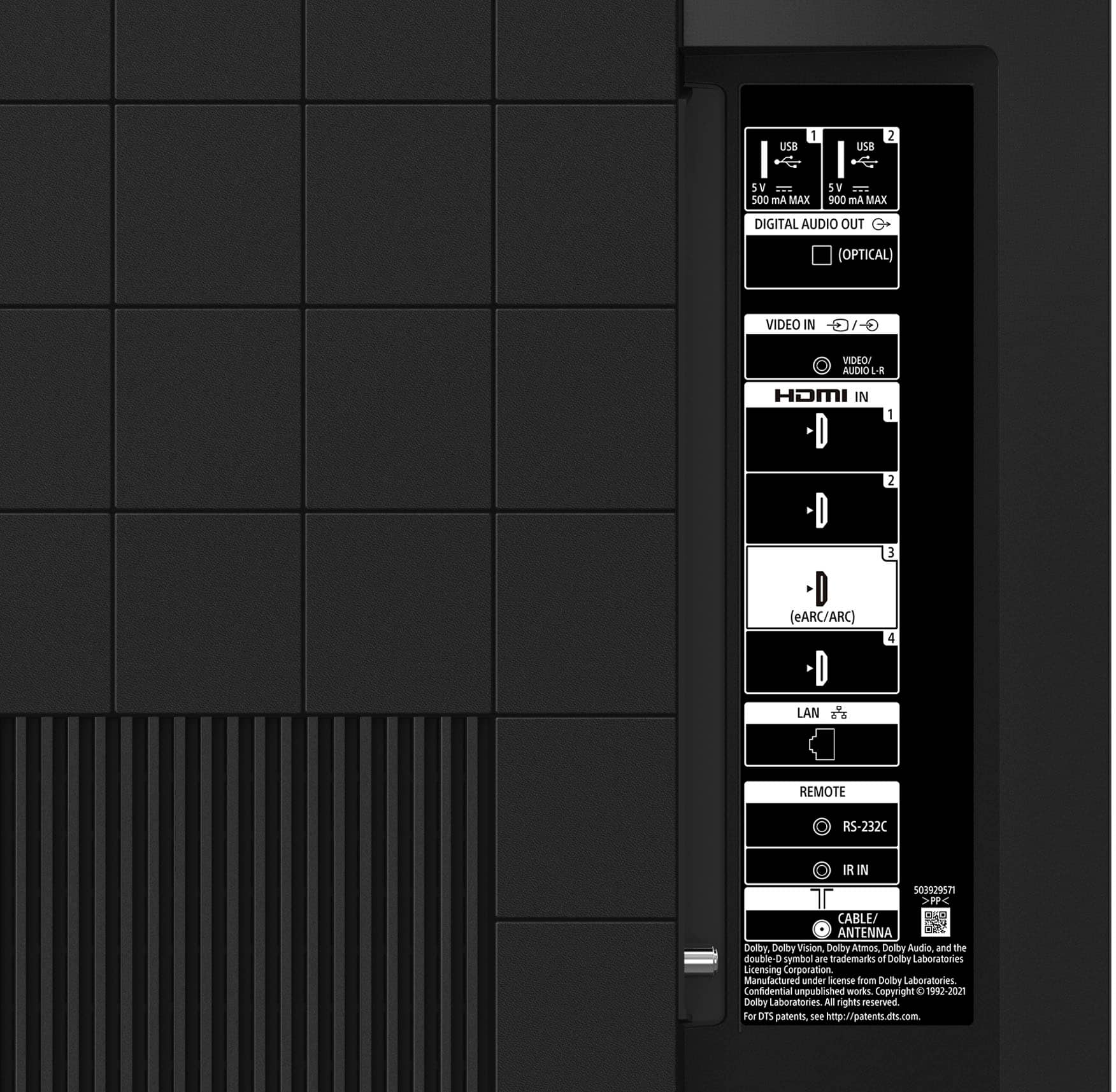 Alt View 16. Sony - 65" Class X80K LED 4K UHD Smart Google TV - Black.