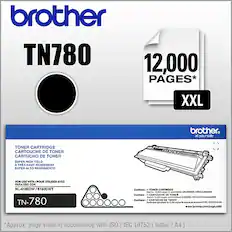 Front. Brother - TN780 XXL High-Yield Toner Cartridge - Black.