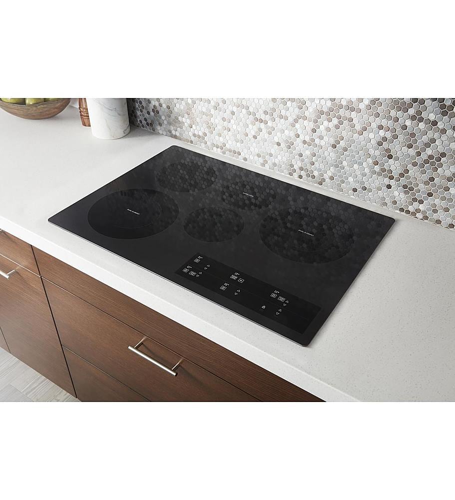 Alt View 14. Whirlpool - 30" Built-In Electric Cooktop with 5 Burners and FlexHeat Dual Radiant Element - Black.