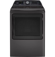 GE Profile - 7.4 cu. ft. Smart Electric Dryer with Sanitize Cycle and Sensor Dry - Gray - Front_Zoom