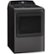 Left Zoom. GE Profile - 7.4 cu. ft. Smart Electric Dryer with Sanitize Cycle and Sensor Dry - Gray.